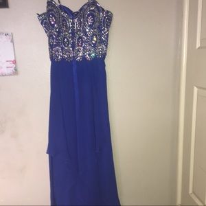 Long Royal Blue Dress